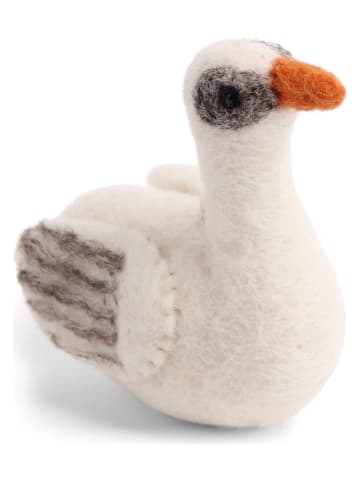 Gry & Sif Decofiguur "Swan" wit - (L)6 x (B)8 cm