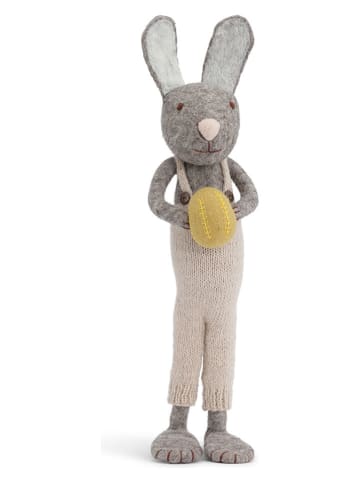 Gry & Sif Dekofigur ''Bunny'' in Grau/ Weiß - (L)60 cm
