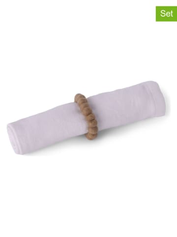 Gry & Sif 2-delige set: servetringen lichtbruin - Ø 7 cm