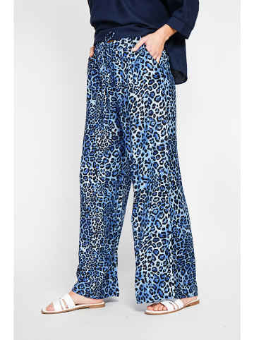 Le Jardin du Lin Hose in Schwarz/ Blau