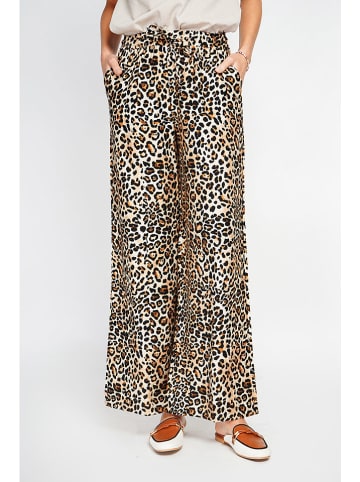 Le Jardin du Lin Hose in Schwarz/ Beige