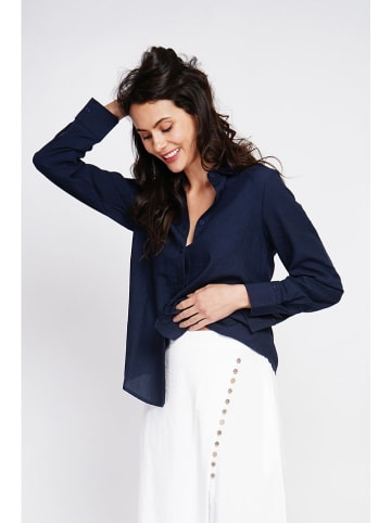 Le Jardin du Lin Blouse donkerblauw