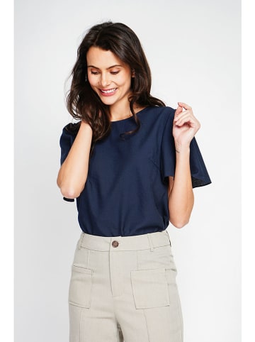 Le Jardin du Lin Bluzka w kolorze granatowym