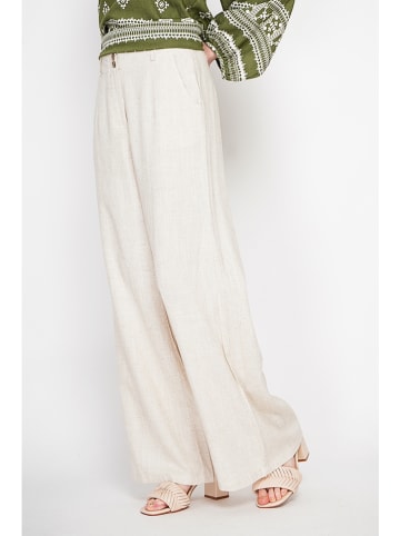 Le Jardin du Lin Leinen-Hose in Creme