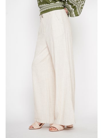 Le Jardin du Lin Leinen-Hose in Creme