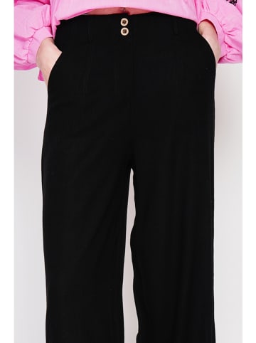 Le Jardin du Lin Linnen broek zwart