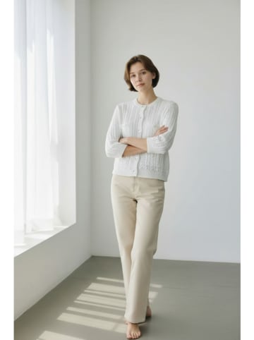 Le Jardin du Lin Cardigan in Weiß