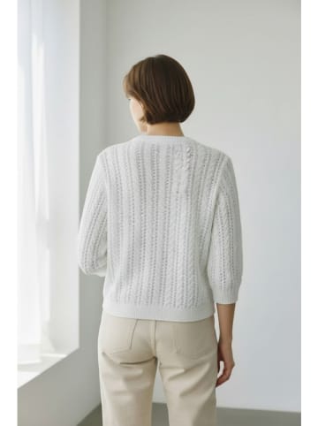 Le Jardin du Lin Cardigan in Weiß