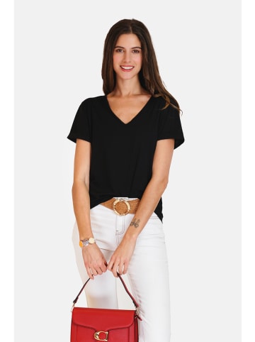 Le Jardin du Lin Shirt in Schwarz