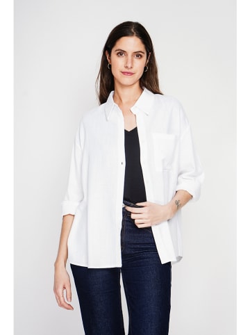 Le Jardin du Lin Linnen blouse wit