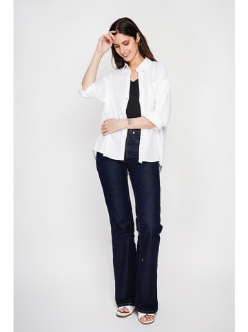 Le Jardin du Lin Linnen blouse wit
