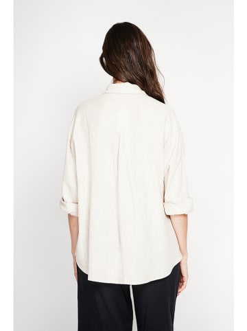 Le Jardin du Lin Linnen blouse crème