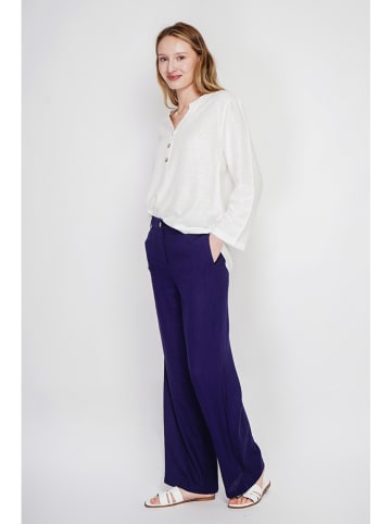 Le Jardin du Lin Linnen blouse wit