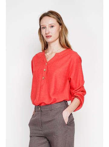 Le Jardin du Lin Linnen blouse rood