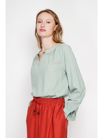 Le Jardin du Lin Linnen blouse groen