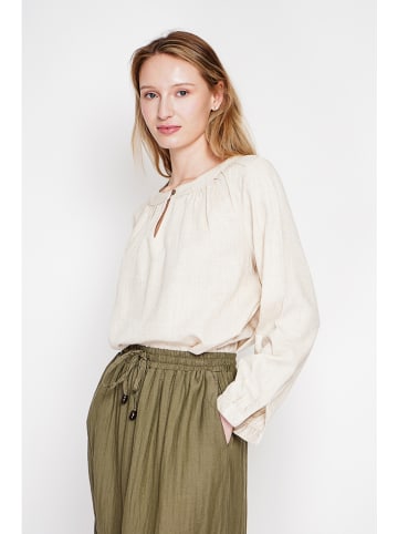 Le Jardin du Lin Linnen blouse crème