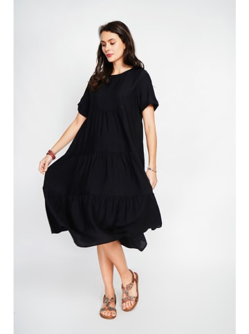 Le Jardin du Lin Kleid in Schwarz