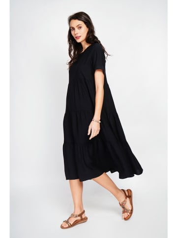 Le Jardin du Lin Kleid in Schwarz