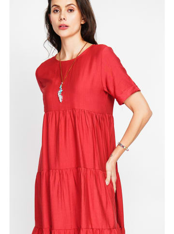 Le Jardin du Lin Kleid in Rot
