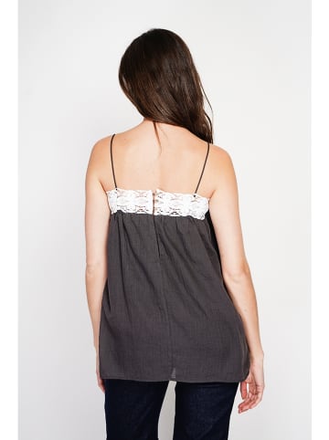 Le Jardin du Lin Linnen top zwart