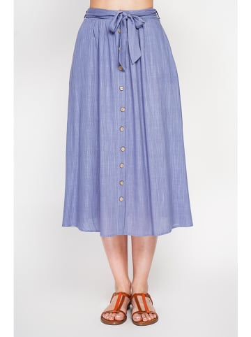 Le Jardin du Lin Linnen rok blauw