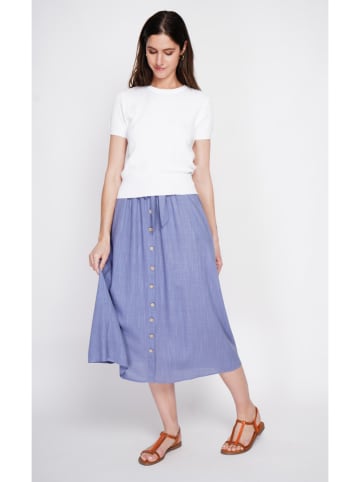 Le Jardin du Lin Linnen rok blauw