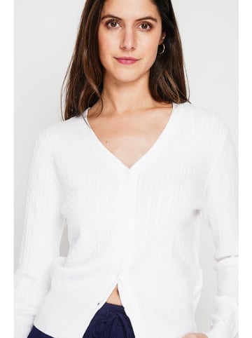 Le Jardin du Lin Cardigan in Weiß