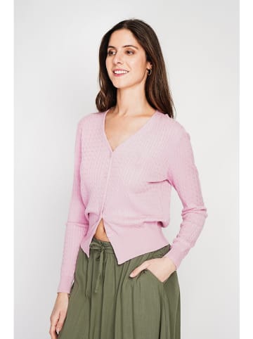 Le Jardin du Lin Cardigan in Rosa
