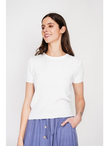 Le Jardin du Lin Pullover in Weiß