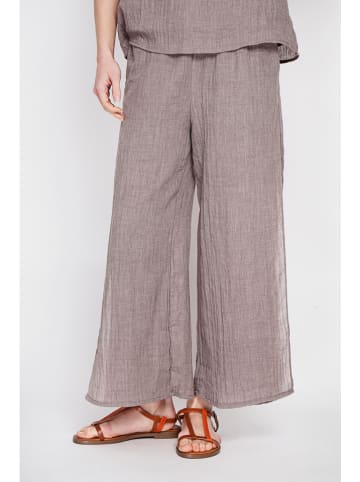 Le Jardin du Lin Leinen-Culotte in Braun