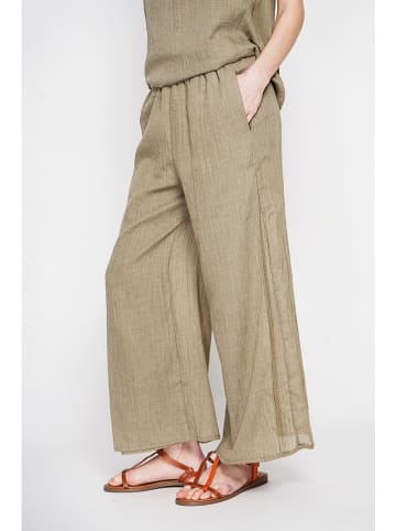 Le Jardin du Lin Leinen-Culotte in Khaki