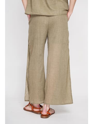 Le Jardin du Lin Linnen culotte kaki