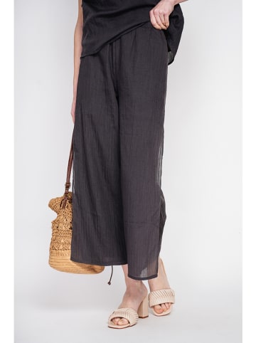 Le Jardin du Lin Leinen-Culotte in Schwarz