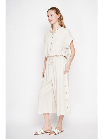 Le Jardin du Lin Leinen-Bluse in Creme