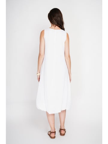 Le Jardin du Lin Leinen-Kleid in Weiß