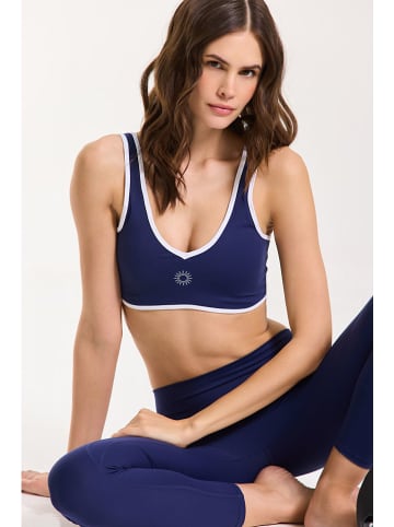 Onamaste Biustonosz sportowy "Flow" w kolorze granatowym