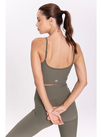 Onamaste Top sportowy w kolorze khaki