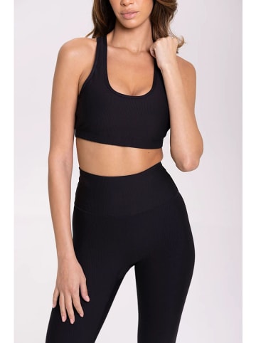 Onamaste Sport-BH "Lotus" in Schwarz - Low