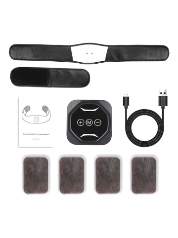 Onamaste Muskel-Elektrostimulator-Gürtel in Schwarz/ Weiß