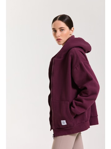 Onamaste Sweatjacke "Capuche" in Bordeaux