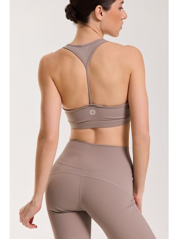 Onamaste Trainingsleggings "Flair Stella" in Taupe