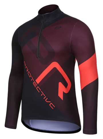 Protective Fahrradtrikot "Henry Lee" in Rot/ Schwarz