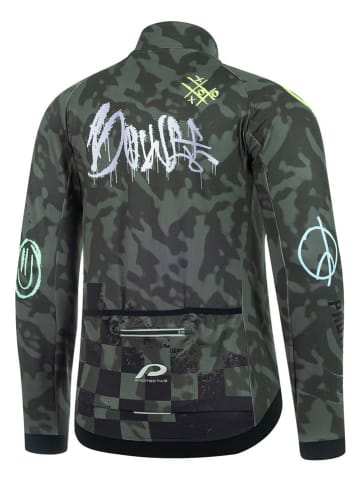 Protective Fietsshirt "Jack Up" kaki/meerkleurig