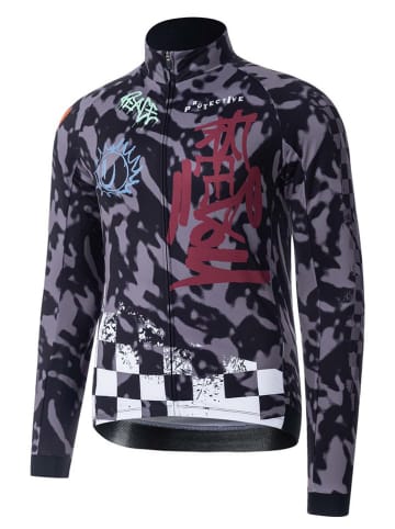 Protective Koszulka kolarska "Jack Up" w kolorze czarnym ze wzorem