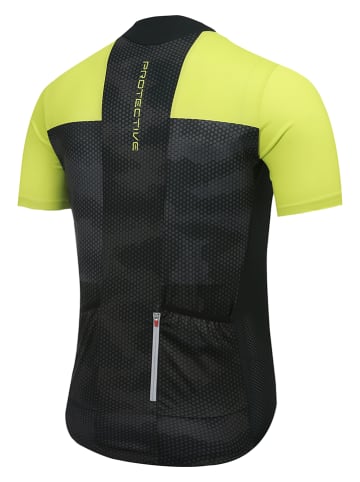 Protective Koszulka kolarska "Transform" w kolorze zielono-czarnym