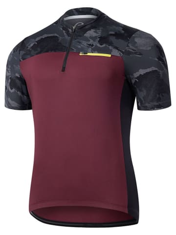 Protective Fietsshirt "Scotch" bordeaux/grijs