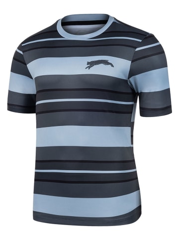 Protective Fahrradshirt "Fergus" in Grau/ Hellblau/ Schwarz