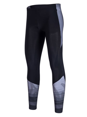 Protective Legginsy funkcyjne "Motion" w kolorze czarno-błękitnym