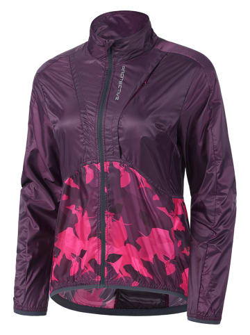 Protective Fahrradjacke "Rise up Flower" in Lila