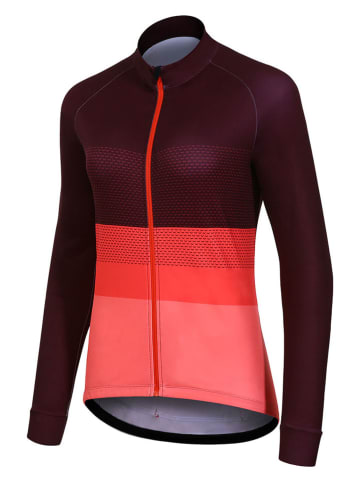 Protective Koszulka kolarska "Ride Day" w kolorze bordowo-koralowym